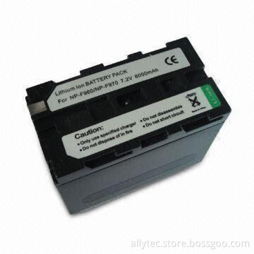 Digital Camera Battery for Son Np-F960/970, with 7.4V Voltage and 6,000mAh Capacity